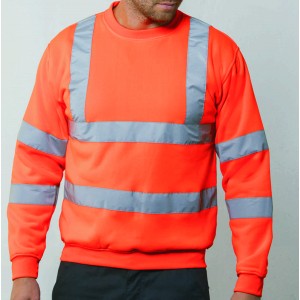 ***CLEARANCE - HV073 - Orange Hi-Viz Sweater - 2XL - 1 ONLY AVAILABLE***