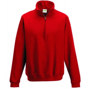 ***CLEARANCE - JH046 - Fire Red 1/4 Zip Sweat - XL - 2 ONLY AVAILABLE***