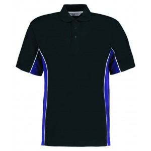 ***CLEARANCE - KK475 - Black Polo with white piping - LARGE - 4 ONLY AVAILABLE***