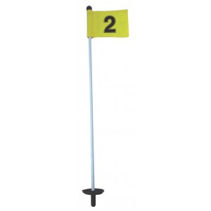 F/G Putting Green Pin  - Numbered Flag With Plastic Lifter (6 Min)