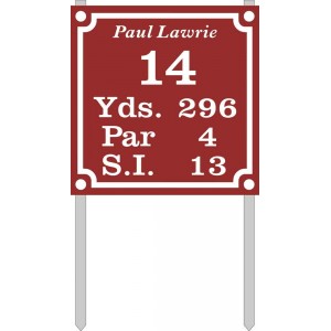 9" X 9" Tee  Plate (Standard) With Stakes