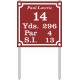 9" X 9" Tee  Plate (Standard) With Stakes