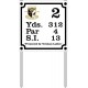 9" X 9" Tee  Plate (Cust/Logo) With Stakes