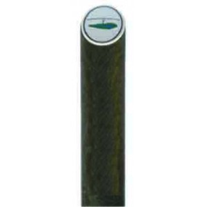 Recycled Brown Plastic Yardage Post - Logoed