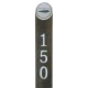 Recycled Brown Plastic Yardage Post - Engraved & Logoed