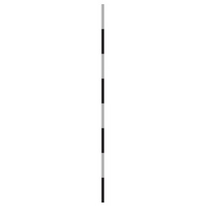 Aluminium Fairway Marker - Black/White - Total Length 11.5ft