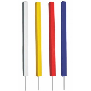 Recycled Plastic Hazard Post  24" Spiked