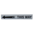 T-Strip - 25cm White Length With Lettering (Min Order 30 Lengths)