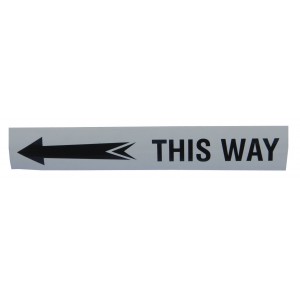 T-Strip - 25cm White Length With Lettering (Min Order 30 Lengths)