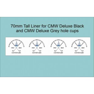 Replacement Logo Liner For Deluxe Black & Deluxe Grey Aluminium Holecup - Pack Of 9 (also compatible with some other brands - contact us for details)