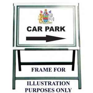 24" X 18" Corex Sign With One Colour Text For Folding Sign Frame