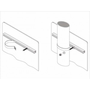 Street Signs with Pre-fixed Channels, Round posts & Brackets - P.O.A