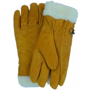 Fur Lined Leather  Glove